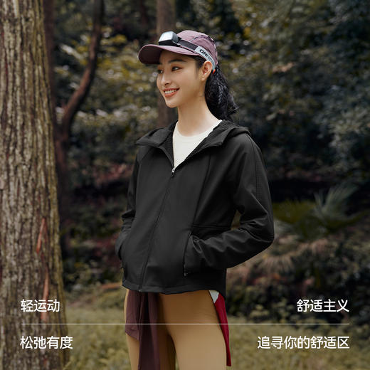 都市护身服|森马外套女冬三防防风修身摇粒绒夹克2025新款软壳衣 商品图3