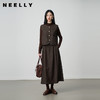 NEELLY纳俪商场同款冬新款气质复古氛围感两件套女马甲半身裙套装N25104Z07709 商品缩略图0