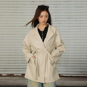 韩系简约长款皮衣外套-纪念日百货门店同款166743111