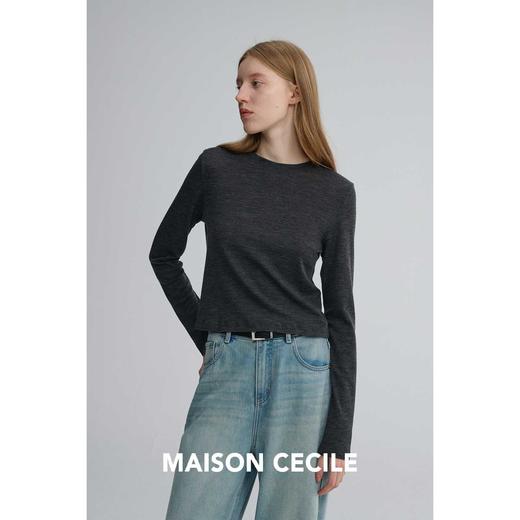 MAISON CECILE 三色|全羊毛软糯亲肤舒适保暖修身正肩针织打底 商品图2