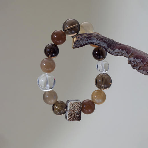 ARSIS｜晶石系列 日月辉光·月光石多宝水晶串珠手链 商品图1