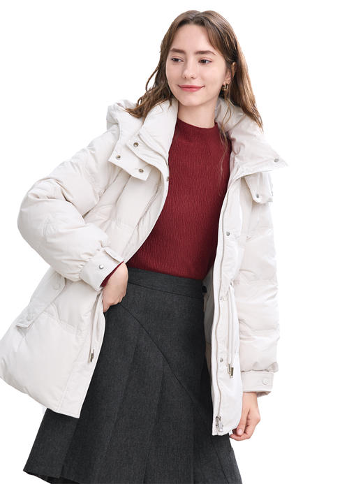 【百图lulu定制】【荷叶边毛呢半裙】不规则 荷叶边毛呢 短裙 商品图9