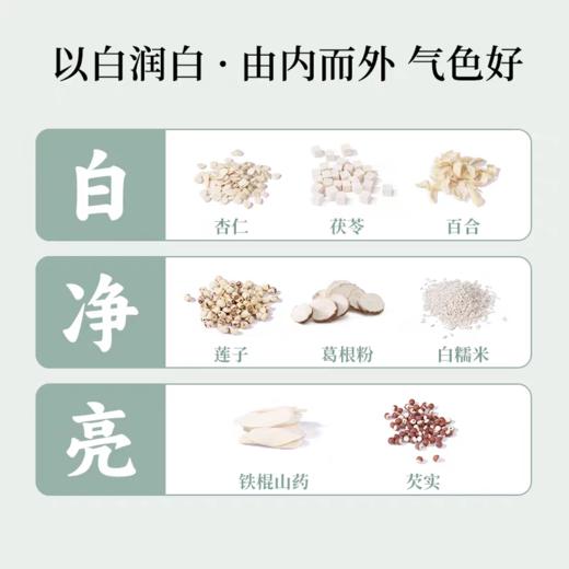 【2包减5元】黑小知养生系列 八珍粉/七白粉/铁棍山药粉/人参黄芪元气粉 科学配比 真材实料 0添加  配料表只有纯粉 商品图5