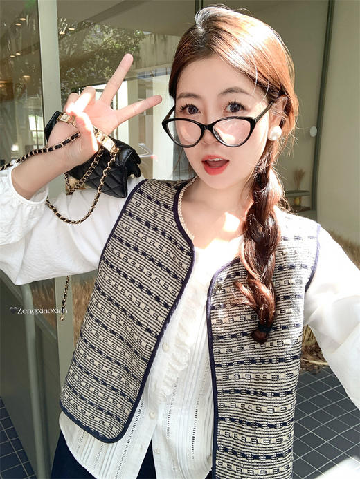 【129元任选2件】最后一波现货！色织小香马甲百搭背心外套 商品图5
