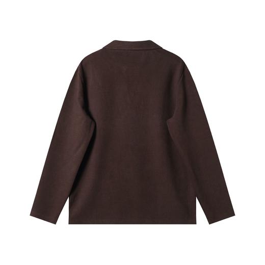 SDSA男士秋冬新款痞帅男装复古拼接撞色翻领假两件长袖T恤百搭潮 商品图5