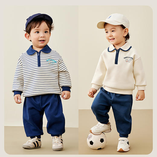 【艺术家联名】迷你巴拉学院风长袖套装男女童儿童两件套 商品图7