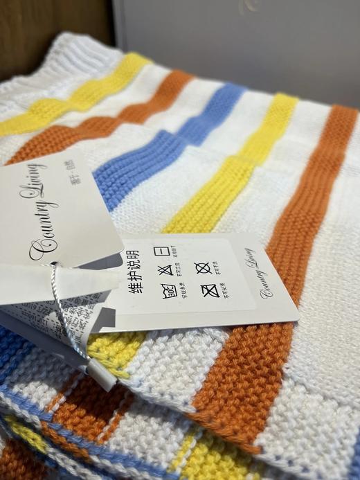 出口北欧转内销！【纯棉针织毯】每一根纱线都经过精梳工艺，触感细腻亲肤；采用针织工艺编织，条纹纹理清晰立体！WD 商品图11