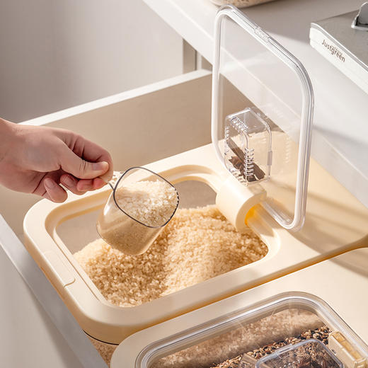 防虫防潮装米缸精致米桶厨房食品大米收纳盒绿豆粮食面粉储米桶 商品图4