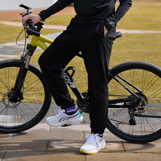 多威运动裤男新款弹力舒适长裤厚绒束脚休闲裤3652106 商品图5