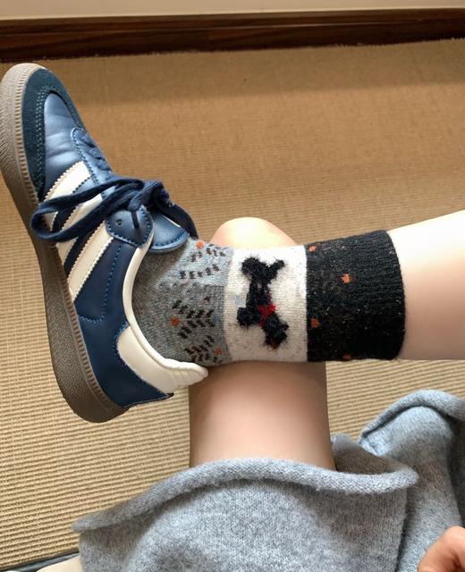 秋冬搭配❗️费尔岛围脖小狗袜 商品图13