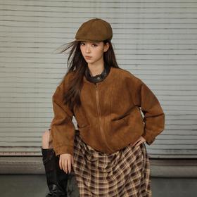 韩系简约麂皮外套-纪念日百货门店同款166743146