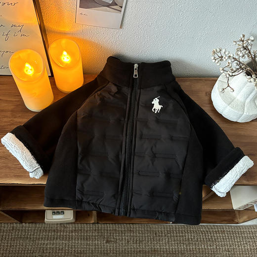 【YW】无忧购（拍大一码）儿童防寒奥粒绒拼接棉服韩版百搭保暖外套（截单后3-5天发货) 商品图9