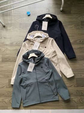 可隆软壳外套男款防风防泼水透湿耐磨加绒软壳夹克