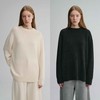 MAISON CECILE 两色|软糯高克重羊绒羊毛圆领松弛慵懒风针织毛衣 商品缩略图0