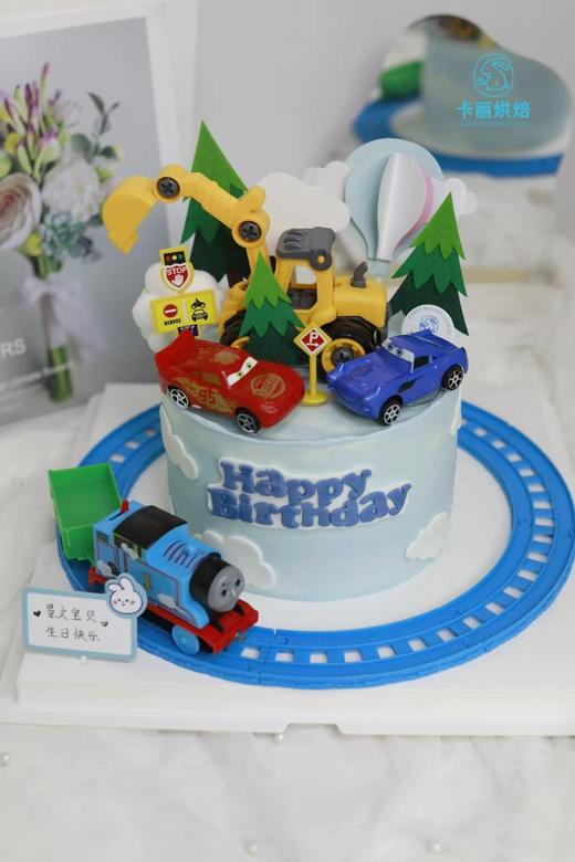 托马斯挖掘机车车蛋糕 商品图2
