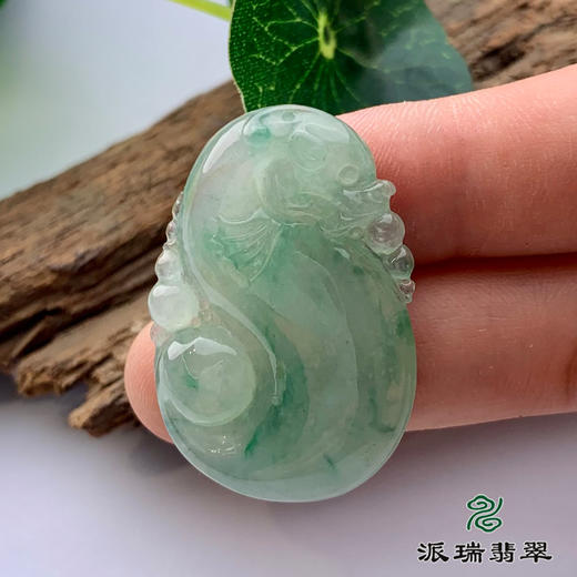 派瑞翡翠 翡翠挂件 糯冰 飘花 商品图2