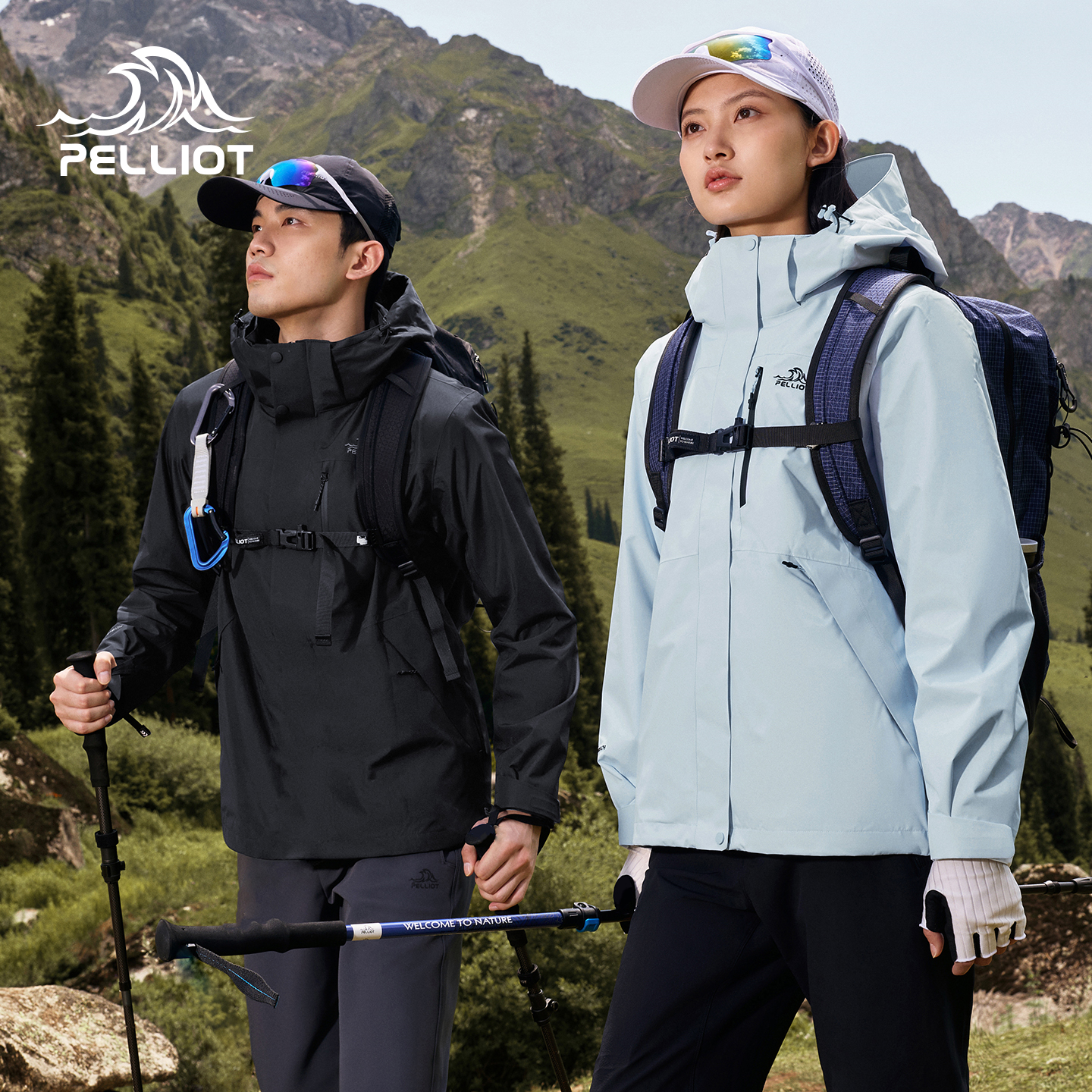 【经典2.0 Pro】伯希和户外三合一冲锋衣25新款保暖防水登山外套