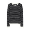 NEELLY纳俪商场同款冬季新款时尚假两件条纹针织衫女显瘦百搭上衣N25103T01065 商品缩略图3