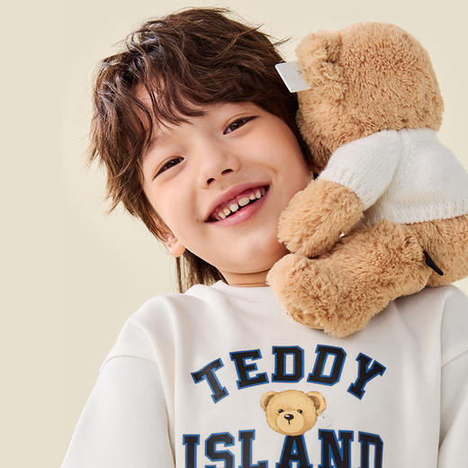 [泰迪熊联名IP]迷你巴拉男女童长袖T恤儿童假两件2025秋新品 商品图4