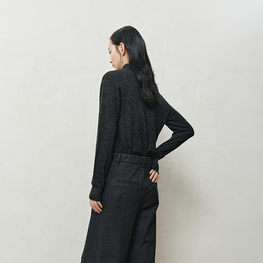 NEELLY纳俪商场同款冬新款休闲通勤高领针织打底衫女亲肤简约毛衣N25103A01057 商品图1