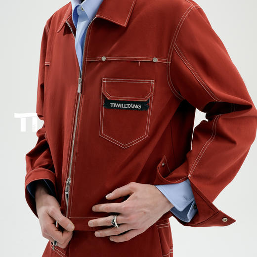 启世录TIWILLTANG“匿影藏踪”都士锋线冗余维度战术褶裥褶皱夹克 商品图3