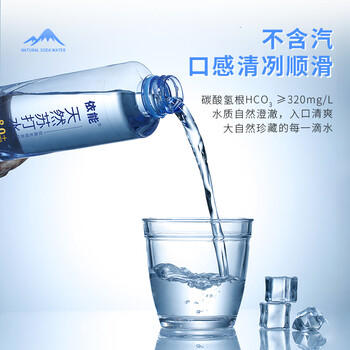 依能 蔚蓝苏打 无添加 天然苏打水饮料500ml*15整箱装 饮用天然水 商品图1