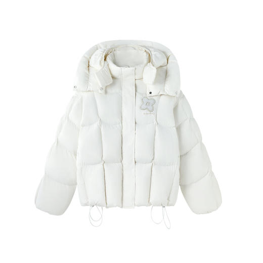 BJHG不计后果贴贴短款羽绒服女冬季90绒双层防风连帽泡芙羽绒外套 商品图4