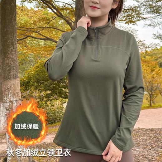 壁虎瑜伽【2510SY437】秋冬加绒立领卫衣【5天发货】 商品图0