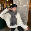 【柔软舒适又透气！可水洗不褪色】防风呵护，贴合设计，秋冬围巾女冬季仿羊绒围巾韩系氛围感围脖保暖格子围巾轻奢高级感。ja 商品缩略图12