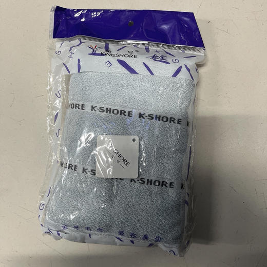 金号毛巾单条装（带英文字母K*SHORE）（颜色随机发） 商品图0