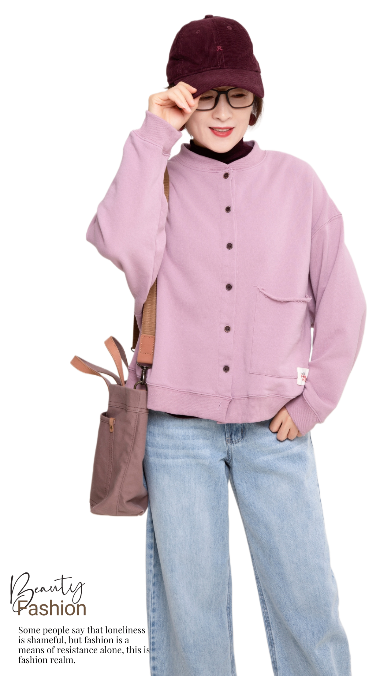 日系文艺卫衣外套