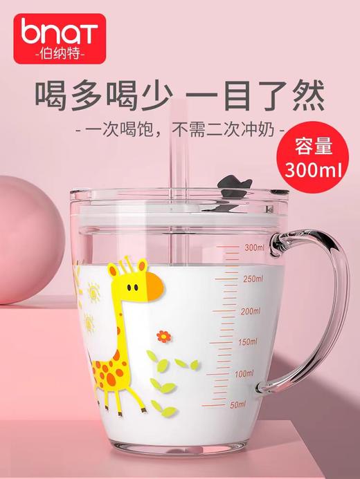 会员1折1元享！带刻度 玻璃吸管  牛奶杯 商品图1