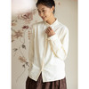 牧衣游原创重磅28姆米提花丝棉衬衫通勤简约百搭保暖衬衣 古尔 商品缩略图3