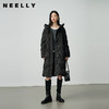 NEELLY纳俪商场同款冬新款休闲连帽羽绒服女百搭通勤宽松长款外套N25104L04413 商品缩略图0