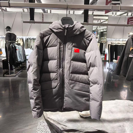 安踏冠军全天候系列男2025新款羽绒服鹅绒保暖连帽外套152510911 商品图0