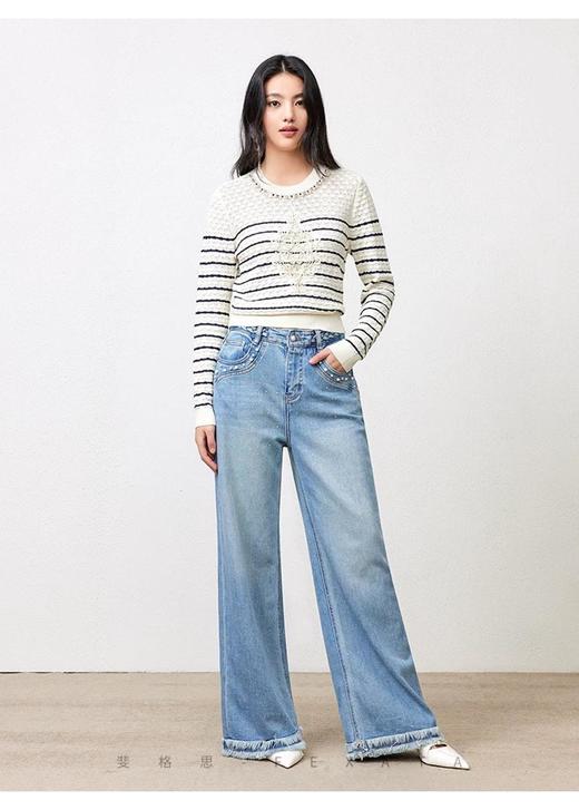 3楼FEXATA服饰(新百)      海魂风条纹针织上衣 商品图4