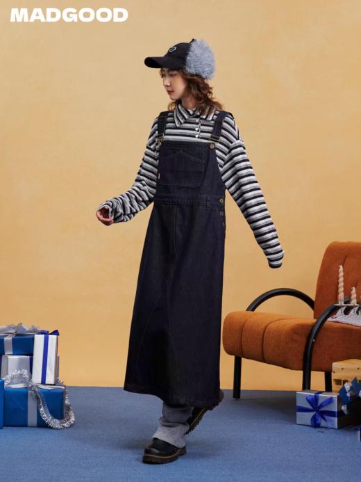 马得工地/MDGDLYQ141184/小房子口袋背带牛仔裙 商品图2