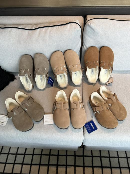 Birkenstock 勃肯加绒款来啦半托/全包都安排了!! 暖呼呼的，质感很棒 真的不要太舒服 秋冬氛围感直接拉满，谁能拒绝这种舒服又好看的鞋子呢～ 商品图0