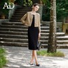 AD时尚减龄西装套装女秋冬新款粗花呢短外套百搭修身显瘦两件套裙 商品缩略图3
