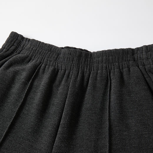 谜底直筒裤长裤2025冬新品柔软亲肤保暖松紧腰休闲裤女254MK1691 商品图3