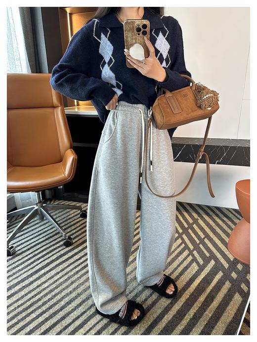 2566 女款秋冬加绒加厚 蚕丝羊毛绵绵裤 WK836 商品图5