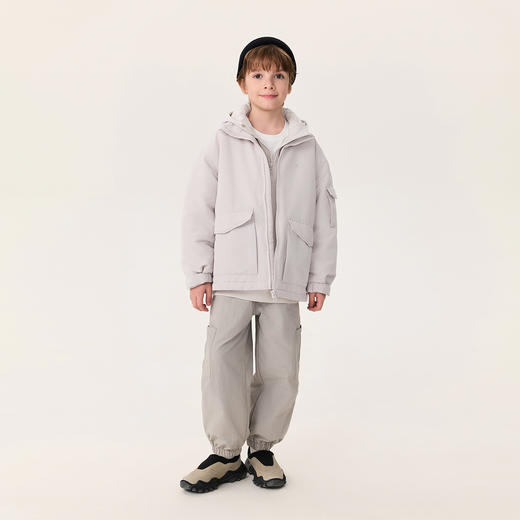 【无氟防泼水】马克珍妮男童轻户外夹棉工装夹克秋冬新款551237 商品图3