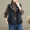 A8636-1两面穿秋冬马甲女2025年新款百搭连帽棉显瘦百搭保暖棉衣棉服外套 商品缩略图3
