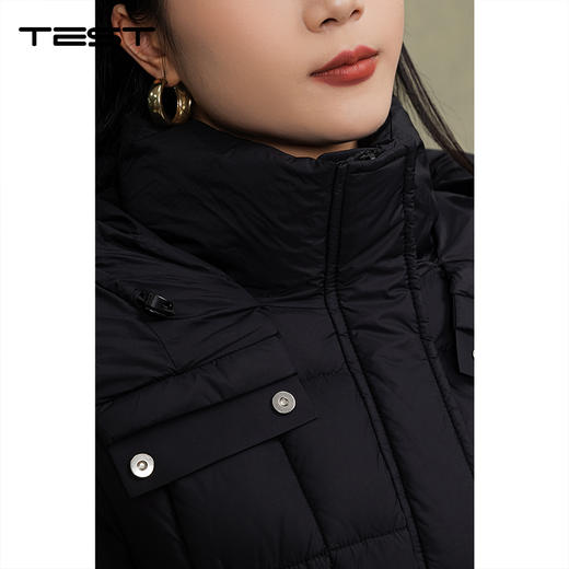 冬上新时尚柔软舒适收腰显瘦保暖羽绒服外套2254017 商品图5