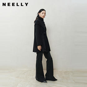 NEELLY纳俪商场同款冬季新款时尚修身显瘦喇叭裤女百搭舒适长裤N25103H01078
