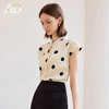 AD洋气减龄波点衬衫2025新款时尚短袖高级感新中式水滴领气质上衣 商品缩略图3