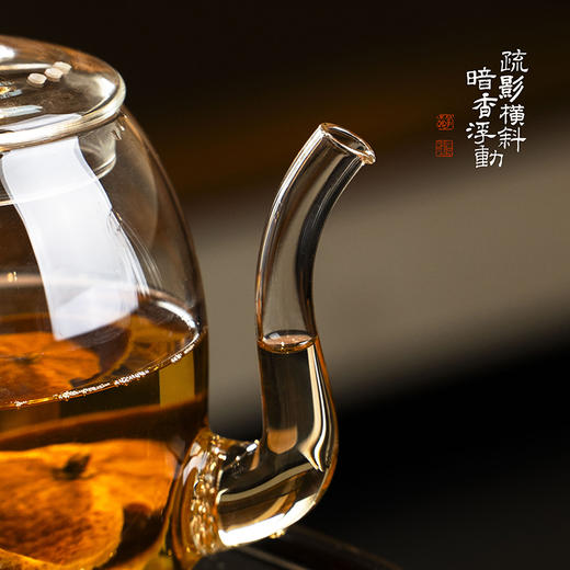 暗香疏影/秦权壶高硼硅耐高温煮茶器办公室大容量烧水壶 商品图4