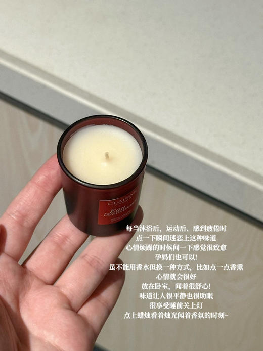 专柜会员礼！平时买不到！娇韵诗植萃木质调芳香蜡烛活力之水35g 商品图6