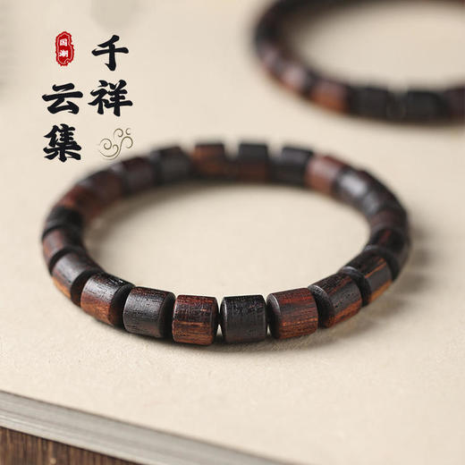 太清小叶降真香桶珠黄金甲百花香复古手串 商品图0