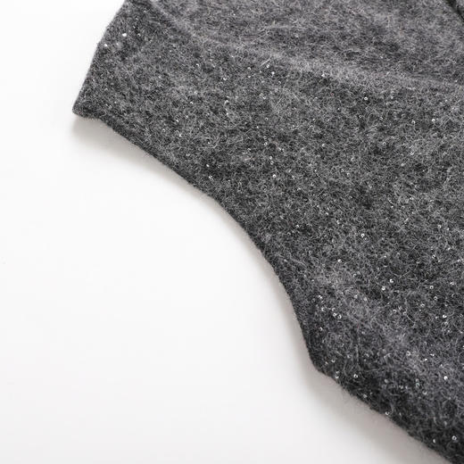 NEELLY纳俪商场同款冬季新款宽松休闲V领针织背心女通勤百搭马甲N25103A01058 商品图2